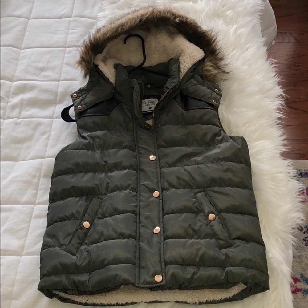 Army green vest